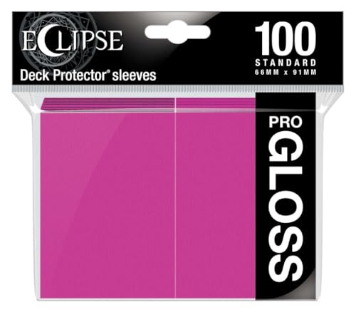 BoardGame E-15609 Ultra Pro-Eclipse Gloss Standard Sleeves 100 Stück, Hot Pink von Ultrapro