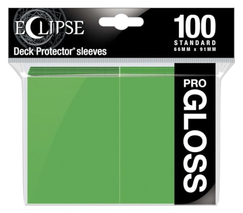 BoardGame E-15606 Ultra Pro-Eclipse Gloss Standard Sleeves 100 Stück limegrün von BoardGame