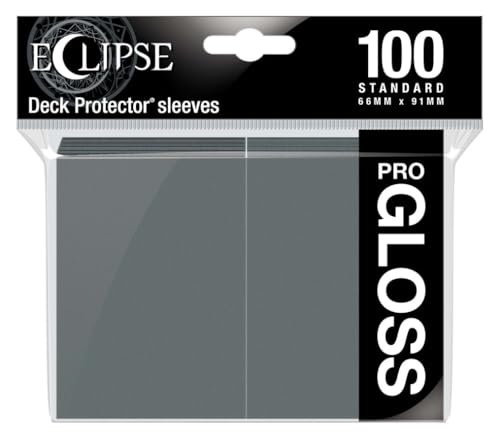 UP - Standard Sleeves - Gloss Eclipse - Smoke Grey (100 Sleeves) von Ultra Pro