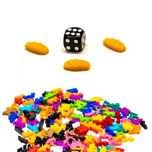BoardGameSet 10 stücke Brot Lebensmittel Ressourcen-Marker | Rüste Dein Brettspiel auf mit Miniaturen Meeples Brettspiel Zubehör Ersatzspielsteinen von BoardGameSet