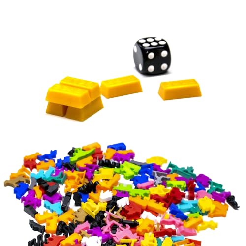 BoardGameSet 10 stücke Goldbarren-Token | Spielsteine und Brettspiel Miniaturen für Brettspiel Zubehör Tabletop RPGs DND von BoardGameSet