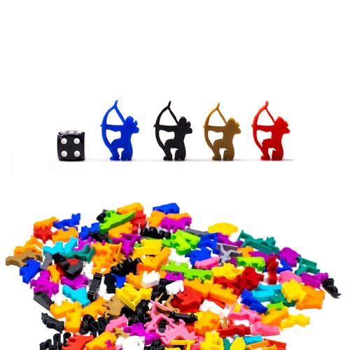 BoardGameSet 10 stücke Meeple Jäger Bogenschützen Figuren | Brettspiel Figuren und Miniaturen Meeples für Tabletop RPGs Brettspiel Zubehör DND Ersatzspielsteine, hellblau BoardGameSet 10 stücke Meeple Jäger Bogenschützen Figuren | Brettspiel Figuren und Miniaturen Meeples für Tabletop RPGs Brettspiel Zubehör DND Ersatzspielsteine, hellblau von BoardGameSet