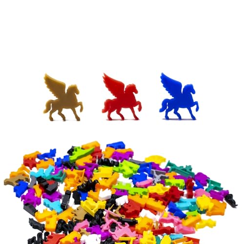 BoardGameSet 100 stück Pegasus Meeple Figures | Board Game Pieces Accessories Meeples, schwarz BoardGameSet 100 stück Pegasus Meeple Figures | Board Game Pieces Accessories Meeples, schwarz von BoardGameSet