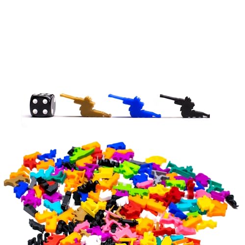 BoardGameSet 100 stücke Meeple Artillerie | Brettspiel Figuren und Miniaturen Meeples für Tabletop RPGs Brettspiel Zubehör DND Ersatzspielsteine, Silber BoardGameSet 100 stücke Meeple Artillerie | Brettspiel Figuren und Miniaturen Meeples für Tabletop RPGs Brettspiel Zubehör DND Ersatzspielsteine, Silber von BoardGameSet