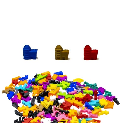 BoardGameSet 100 stücke Forschungslabor Gebäude | Miniaturen für Brettspiele, schwarz von BoardGameSet