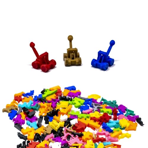 BoardGameSet 5 stücke Katapult-Kriegsspiel-Miniatur | Spiel Figuren & Erweiterung, rosa von BoardGameSet