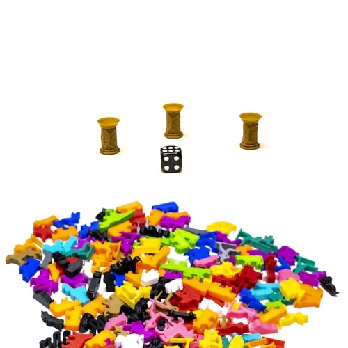BoardGameSet 5 stücke Säulensäulen-Miniaturen | Spielsteine und Brettspiel Miniaturen für Brettspiel Zubehör Tabletop RPGs DND von BoardGameSet