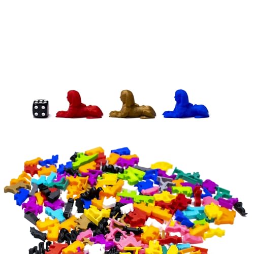 BoardGameSet 50 stücke Ägyptische Sphinx Figur | Miniaturen & Brettspiel Deluxe-Erweiterung, hellblau von BoardGameSet