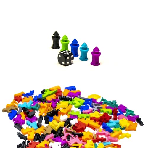 BoardGameSet 50 stücke Leuchtturm Miniaturgebäude | Spielsteine und Brettspiel Miniaturen für Brettspiel Zubehör Tabletop RPGs DND, dunkelgrün von BoardGameSet