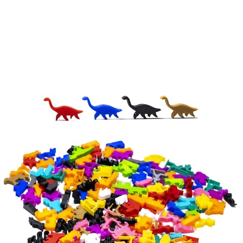 BoardGameSet 50 stücke Meeple Plesiosaurier Dinosaurier Figuren | Brettspiel Figuren und Meeples für Brettspiel Zubehör Tabletop RPGs Ersatzspielsteine DND, dunkelgrün BoardGameSet 50 stücke Meeple Plesiosaurier Dinosaurier Figuren | Brettspiel Figuren und Meeples für Brettspiel Zubehör Tabletop RPGs Ersatzspielsteine DND, dunkelgrün von BoardGameSet