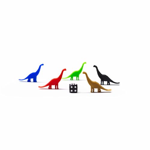 BoardGameset | 5pcs Brontosaurus Dinosaurierfiguren | Brettspielzubehör, Pink von BoardGameSet