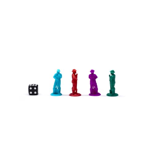 BoardGameSet | Farmer Miniature Figures | Board Game Pieces Accessories Tokens Replacement, Gray von BoardGameSet