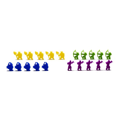 BoardGameSet | Brettspiel Figuren und Meeples für Brettspiel Zubehör Tabletop RPGs Ersatzspielsteine DND von BoardGameSet