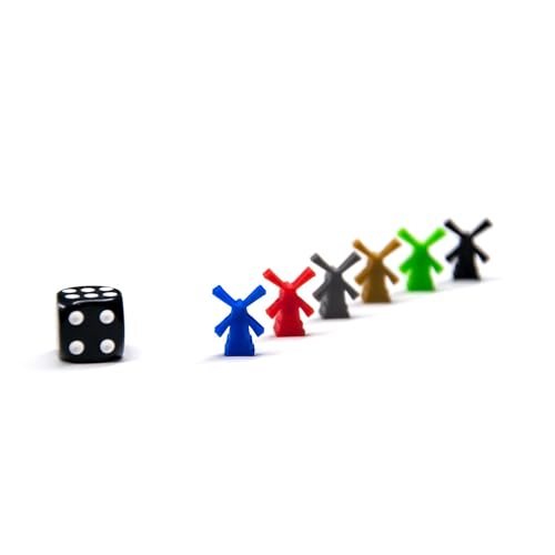 BoardGameset | 5pcs Windmill Tokens | Brettspielstücke, weiß von BoardGameSet
