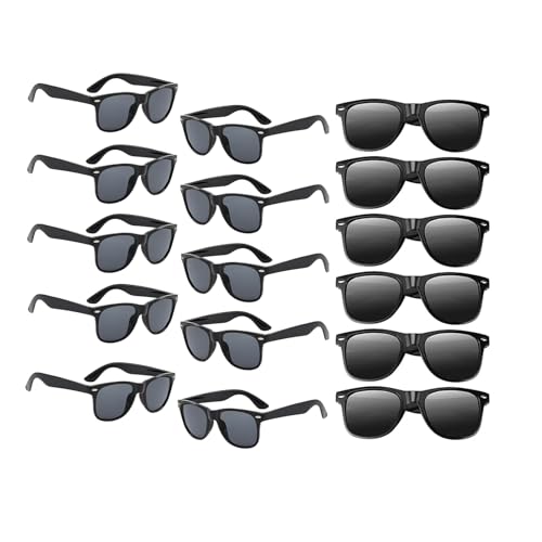 20 Stück Schwarze Party Sonnenbrille, Neon Sonnenbrille Vintage Sonnenbrillen Set Retro Lustige Party Brille für Strand Hochzeit Partypool Partyzubehör Geburtstagsparty Zubehör für Frauen Männer 20 Stück Schwarze Party Sonnenbrille, Neon Sonnenbrille Vintage Sonnenbrillen Set Retro Lustige Party Brille für Strand Hochzeit Partypool Partyzubehör Geburtstagsparty Zubehör für Frauen Männer von Boboeitody