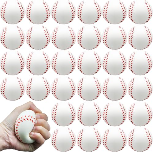 60 Stück Baseball Stressball, 6.35cm Mini Sportbälle, Antistressball für Kinder und Erwachsene, Stressabbau Ball,Soft Bälle, Linderung Entspannung für Themenpartygunsten, Dekoration, Angstlinderung 60 Stück Baseball Stressball, 6.35cm Mini Sportbälle, Antistressball für Kinder und Erwachsene, Stressabbau Ball,Soft Bälle, Linderung Entspannung für Themenpartygunsten, Dekoration, Angstlinderung von Boboeitody
