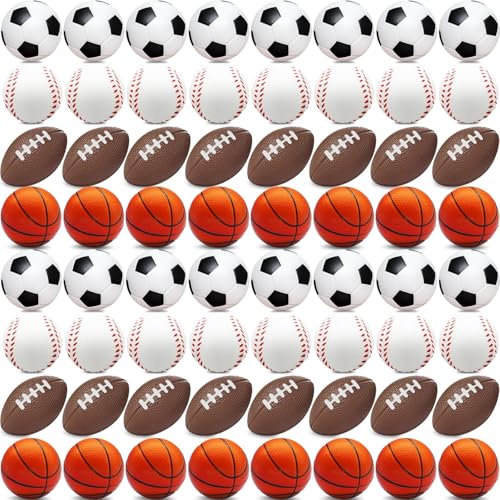 60 Stück Schaumstoffbälle, 4 Stile,Stress Bälle,Mini Sportbälle,Antistressball für Schaum,Stressabbau-Ballspielzeug, Geburtstagsparty Geschenke, Kinder und Erwachsene für Party Verschiedene Ballstile 60 Stück Schaumstoffbälle, 4 Stile,Stress Bälle,Mini Sportbälle,Antistressball für Schaum,Stressabbau-Ballspielzeug, Geburtstagsparty Geschenke, Kinder und Erwachsene für Party Verschiedene Ballstile von Boboeitody