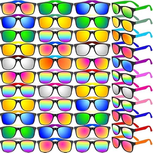 64 Stück Neon Party Sonnenbrille mit UV-Schutz,16 Farben Erwachsene Kinder Sonnenbrille Bulk, Geschenktütenfüller,lustiges Geschenk Unisex, Retro-Stil, Partyzubehör, Geburtstag, Strand, Pool 64 Stück Neon Party Sonnenbrille mit UV-Schutz,16 Farben Erwachsene Kinder Sonnenbrille Bulk, Geschenktütenfüller,lustiges Geschenk Unisex, Retro-Stil, Partyzubehör, Geburtstag, Strand, Pool von Boboeitody