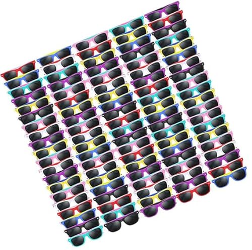 96 Stk Kinder Sonnenbrille, Neon Sonnenbrille in Großpackung Party Bag Fillers für Kinder Party Große Geschenke für Geburtstag ,Jungen Mädchen Sonnenbrille für Sommer Strand (12-Farben-Stil, 96) 96 Stk Kinder Sonnenbrille, Neon Sonnenbrille in Großpackung Party Bag Fillers für Kinder Party Große Geschenke für Geburtstag ,Jungen Mädchen Sonnenbrille für Sommer Strand (12-Farben-Stil, 96) von Boboeitody