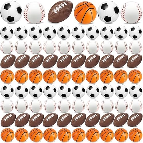 96 Stück Fußball Sports Stress Ball Bulk Bunte SchaumstoffSports Ball Kinder Erwachsene Fußball Sports Party Gunst Ball kleine entspannende Bälle für Schule Karneval Belohnung Geschenkfüller 96 Stück Fußball Sports Stress Ball Bulk Bunte SchaumstoffSports Ball Kinder Erwachsene Fußball Sports Party Gunst Ball kleine entspannende Bälle für Schule Karneval Belohnung Geschenkfüller von Boboeitody