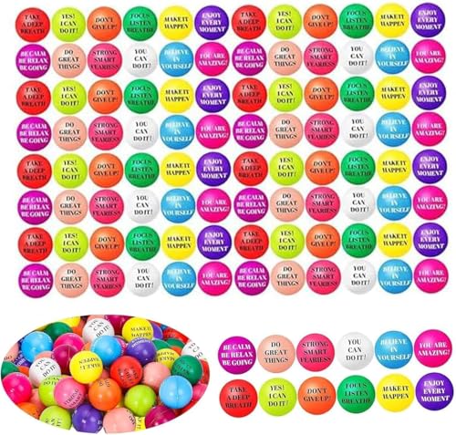 96 Stück Motivative Stress Kugeln 5cm Inspirative Stress Relief Ball Masse Hand Übung Kugeln ermutigend Bunte Schaumstoff Kugeln Angst kleine Kugeln mit Zitaten für Kinder Erwachsene 12 Stile 96 Stück Motivative Stress Kugeln 5cm Inspirative Stress Relief Ball Masse Hand Übung Kugeln ermutigend Bunte Schaumstoff Kugeln Angst kleine Kugeln mit Zitaten für Kinder Erwachsene 12 Stile von Boboeitody