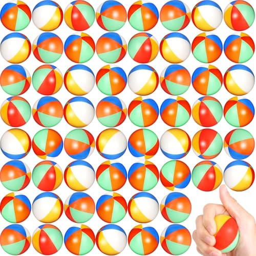 96 Stück Strand Stress Kugeln Masse 5 cm Mini Relief Stress Kugel Pu Schaum Squeezy Kugeln Schwimmbad Spiel Spielzeug Regenbogen Strand Kugel für Hawaiian Beach Geburtstagsfeier Schule Belohnung 96 Stück Strand Stress Kugeln Masse 5 cm Mini Relief Stress Kugel Pu Schaum Squeezy Kugeln Schwimmbad Spiel Spielzeug Regenbogen Strand Kugel für Hawaiian Beach Geburtstagsfeier Schule Belohnung von Boboeitody