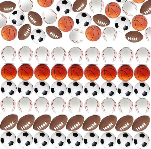 96 Stück Stressball Erwachsene, 5CM Motivierende Anti Stress bälle Lustige Quetschball , Fußball Basketball Tennis Baseball Stressbälle, Antistressball für Kinder und Erwachsene Fußball 96 Stück Stressball Erwachsene, 5CM Motivierende Anti Stress bälle Lustige Quetschball , Fußball Basketball Tennis Baseball Stressbälle, Antistressball für Kinder und Erwachsene Fußball von Boboeitody