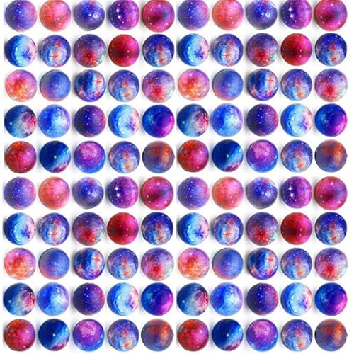Galaxy Stressbälle für Kinder,Packung mit 5-50 Stück 5.1cm – Squeeze Anxiety Fidget Sensory Balls für Kinder mit Weltraum-Thema, tolles Spielzeug für Partygeschenke (Lila 5cm/2 Zoll, 50) von Boboeitody