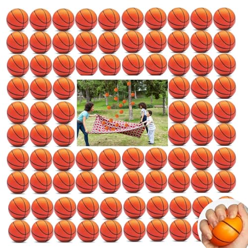 Mini Basketball Stress Bälle 20 Pcs 6.3cm für Kinder Erwachsene KleineBasketball Party Bevorzugungen Schaum Sport Ball Squeeze Ball Angst Stress Relief für Geburtstag Party (Basketball 6.3cm, 20) von Boboeitody