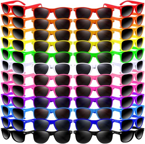 Partybrillen Set, 72 Pack 10 Farbe Neon Sonnenbrillen für Kinder & Erwachsene,Neon Sonnenbrille Party Gefälligkeiten Bulk für Geburtstag Party Zubehör,Strand,Pool Party Bevorzugungen,Goody Bag Partybrillen Set, 72 Pack 10 Farbe Neon Sonnenbrillen für Kinder & Erwachsene,Neon Sonnenbrille Party Gefälligkeiten Bulk für Geburtstag Party Zubehör,Strand,Pool Party Bevorzugungen,Goody Bag von Boboeitody