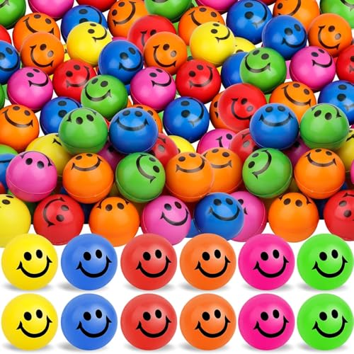 Stress Bälle, 96 Stück Stressball, Antistressball für Kinder, Erwachsene, Lächeln Gesicht Bälle, 5CM Schaum Stressabbau Bälle Stressabbau Spielzeug Für Finger Übung,Schulpreise, Party Tasche Füller Stress Bälle, 96 Stück Stressball, Antistressball für Kinder, Erwachsene, Lächeln Gesicht Bälle, 5CM Schaum Stressabbau Bälle Stressabbau Spielzeug Für Finger Übung,Schulpreise, Party Tasche Füller von Boboeitody
