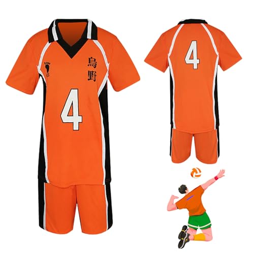 Bocguy Haikyuu Cosplay, Karasuno Trikot, Anime Cosplay Herren, Anime Kostüm, Haikyuu Volleyball Jersey, Karasuno Uniform Shirt & Shorts Shouyou Hinata Costume für Cosplayshow Halloween Karneval Bocguy Haikyuu Cosplay, Karasuno Trikot, Anime Cosplay Herren, Anime Kostüm, Haikyuu Volleyball Jersey, Karasuno Uniform Shirt & Shorts Shouyou Hinata Costume für Cosplayshow Halloween Karneval von Bocguy
