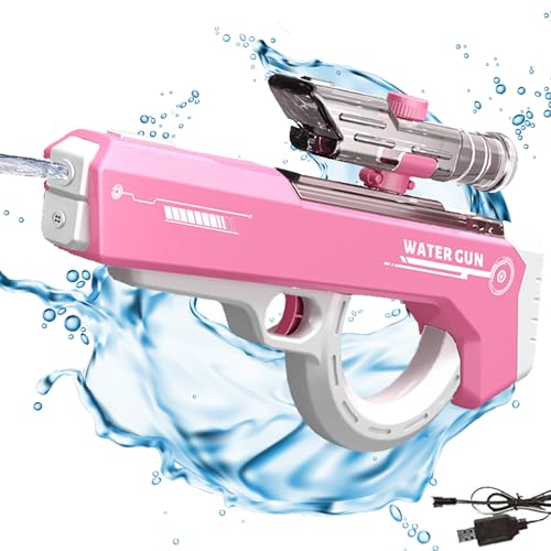 Elektrische Wasserpistole mit Automatischer Wasseraufnahme,400ml Hohe KapazitäT Reichweite 13 Meter Hochdruck Automatische Wasserspritzpistole, Electric Water Gun Elektrische Wasserpistole mit Automatischer Wasseraufnahme,400ml Hohe KapazitäT Reichweite 13 Meter Hochdruck Automatische Wasserspritzpistole, Electric Water Gun von Bocguy