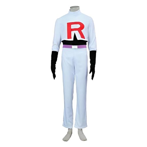 James Kostüm Erwachsene, Team Rocket Kostüm, Anime Kostüm, Cosplay Kostüm (XL, James Herren) von Bocguy