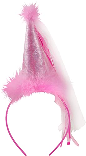Bock op Kölle Haarreif Minihut, Feenhut, Prinzessin Krone, König, für Karneval, Fasching, Party (Minihut Pink) von Bock op Kölle
