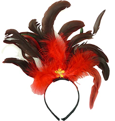 Bock op Kölle Haarreifen mit Federn Rio, Karneval, Fasching in 3 Farben erhältlich von Bock op Kölle