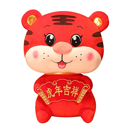 Bodhi2000 Plush Toys Soft Red Tiger Stofftier Festlich Sammlerstück Dekoratives Spielzeug Neujahr Rot Plüsch Tiger Spielzeug Dekor Plushie Geschenke für Jungen Mädchen Kinder - 30cm Bodhi2000 Plush Toys Soft Red Tiger Stofftier Festlich Sammlerstück Dekoratives Spielzeug Neujahr Rot Plüsch Tiger Spielzeug Dekor Plushie Geschenke für Jungen Mädchen Kinder - 30cm von Bodhi2000