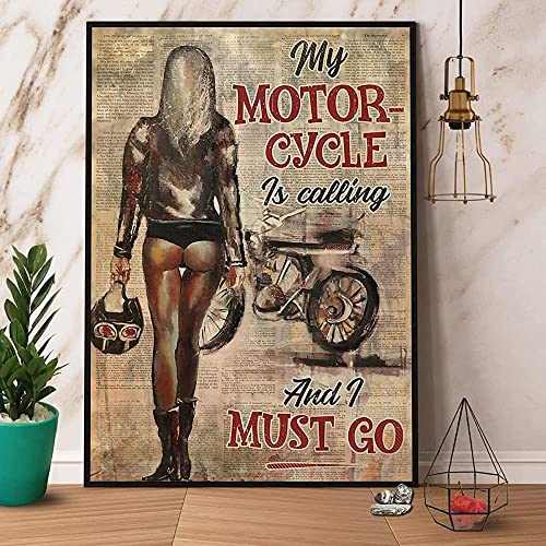 Erwachsenen-Puzzle 1000 Teile Holz Erwachsene Kinder Puzzles My Motorcycle is Calling and I Must Go Jigsaw for Active Thinking Party Entertainment Perfect for Family or Dat von Bodyard