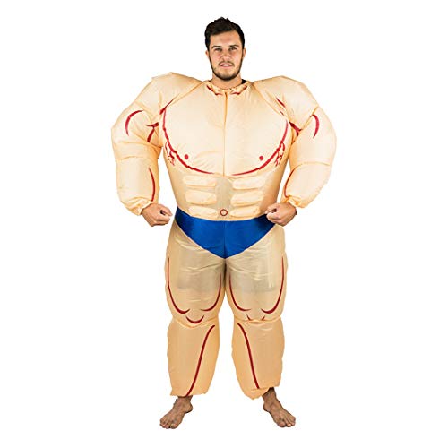 Bodysocks® Aufblasbares Bodybuilder Muskel Mann Anzug Kostüm für Erwachsene von Bodysocks Fancy Dress
