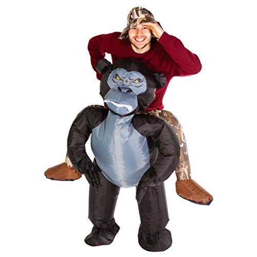 Bodysocks® Aufblasbares Gorilla Kostüm für Erwachsene von Bodysocks Fancy Dress