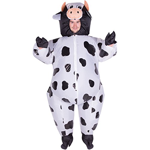 Bodysocks® Aufblasbares Kuh Kostüm für Erwachsene von Bodysocks Fancy Dress