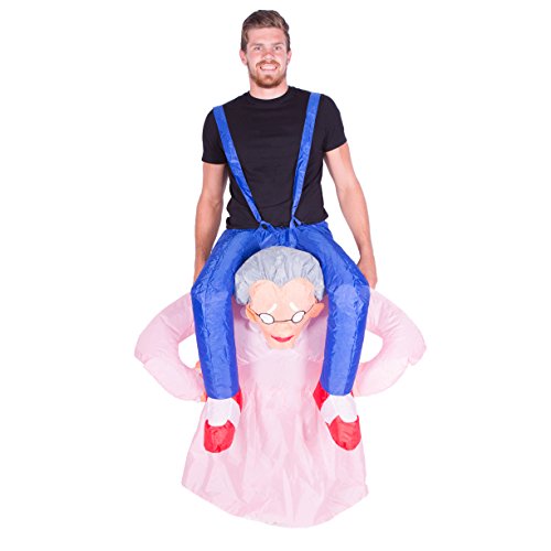 Bodysocks® Aufblasbares Oma (Alte Frau) Kostüm für Erwachsene von Bodysocks Fancy Dress