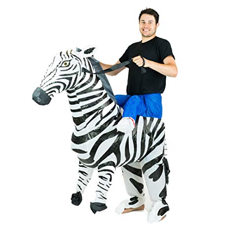 Bodysocks® Aufblasbares Zebra Kostüm für Erwachsene von Bodysocks Fancy Dress