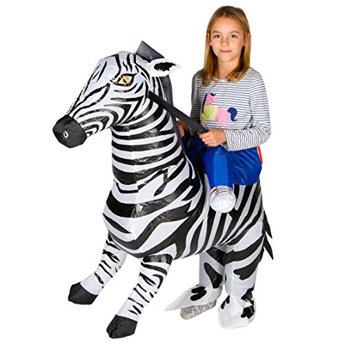 Bodysocks® Aufblasbares Zebra Kostüm für Kinder von Bodysocks Fancy Dress