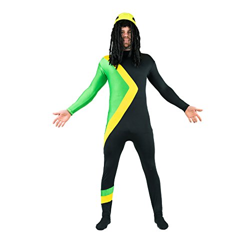 Bodysocks Jamaikanischer Bobschlitten Cool Running Kostüm (Groß) von Bodysocks