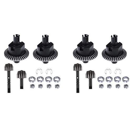 Boerunid 2 x Differential- und Getriebe-Set für Redcat Volcano 94123 94107 94111 94118 94166 1/10 RC Car Upgrade Parts von Boerunid