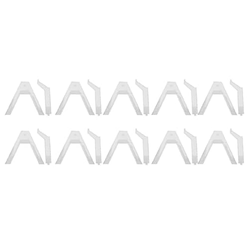 10pcs Action Figure Display Stand, Multipurpose Plastic Flexible Holder Base for SD BB HG 1/144 Scale, Sturdy ABS Material, Easy to Assemble (Clear) von Bognajin