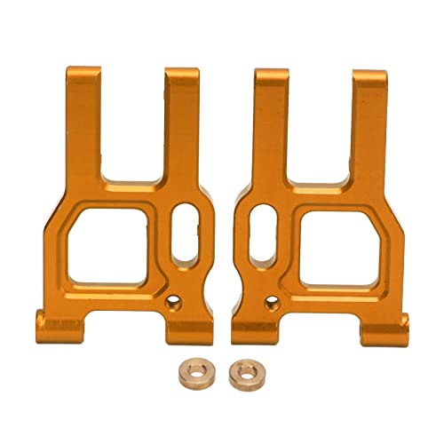 Bognajin 2-teiliges Upgrade der Vorderradschwinge aus Aluminiumlegierung für LC Racing PTG 2 1/10 RC-Auto, ferngesteuertes Autozubehör, einfache Installation, verbessert die Leistung, (Gold Color) von Bognajin