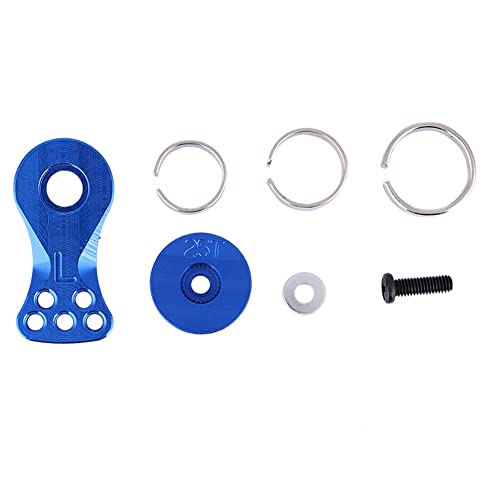 Bognajin 25T-Puffer-Metall-Stahl-Zahnkranzarm, CNC-gefräst, Robustes RC-Zubehör für 1/10 1/8 RC-Fahrzeuge L-Modell, Farboptionen Rot/Blau/Titan (Blue (N10222NB)) von Bognajin