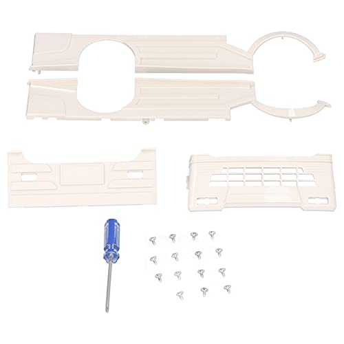 Bognajin RC Truck Low Decorative Surround -Kit mit Entlüftungsabdeckungen, Schutzmodifikationsteile für WPL D12, Installation, dauerhaft Abs Kunststoff (White) von Bognajin